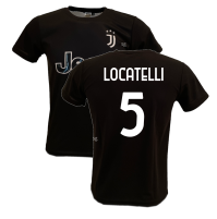 Maglia Juventus Locatelli 5 ufficiale replica 2022/2023 trasferta Away nera 